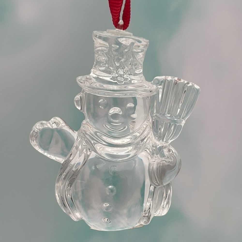 Marquis by Waterford Crystal Snowman Ornament